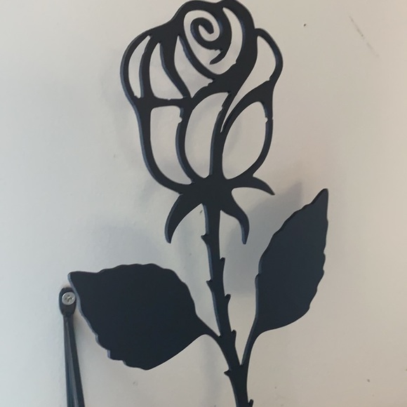 Metal art Rose stem anniversary birthday gift for love of your life - Picture 3 of 8